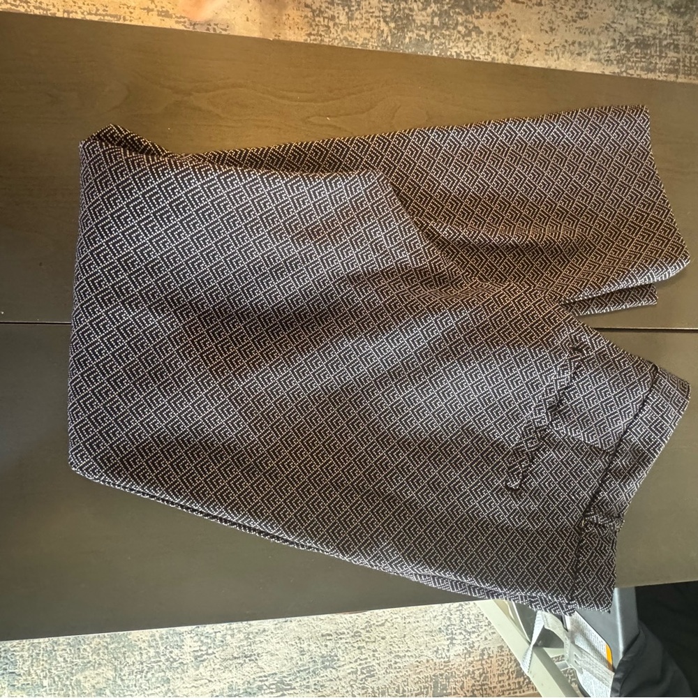 Banana Republic Black and White Patterned Pants